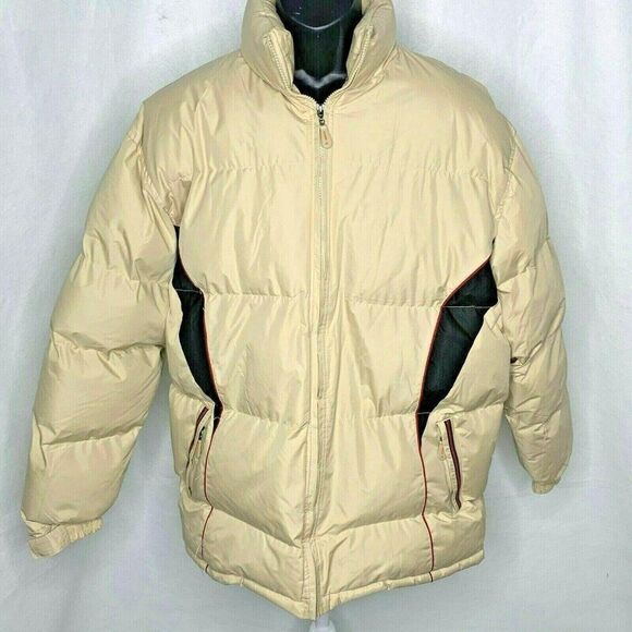 Maitesi Classic Down Puffer Jacket XL Tan - Picture 1 of 5